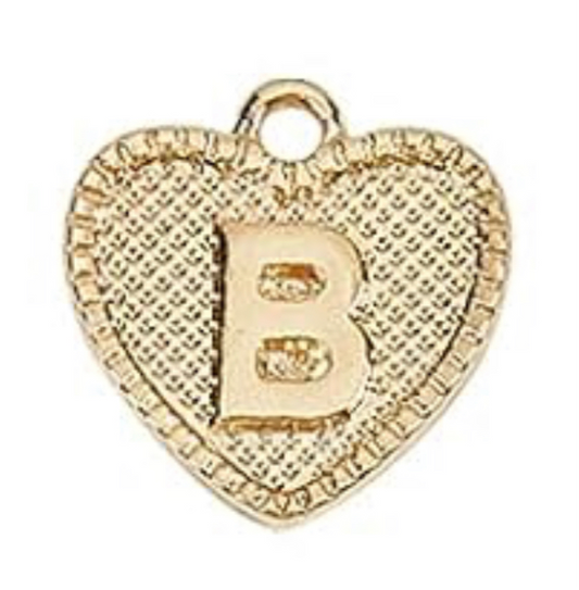 Heart Letter Charm