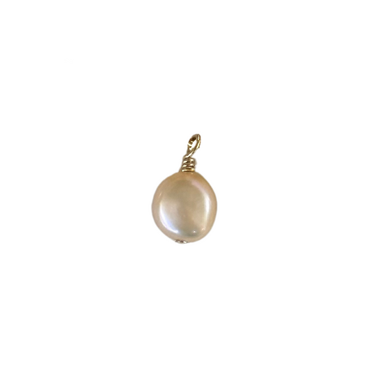 Pearl charm- peach/orange hue