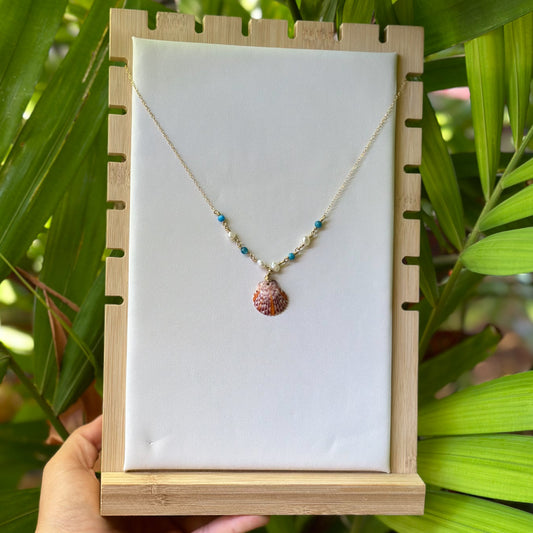 Scallop Shell Mermaid Necklace