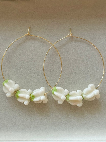 Gold Filled Kings Crown Hoops