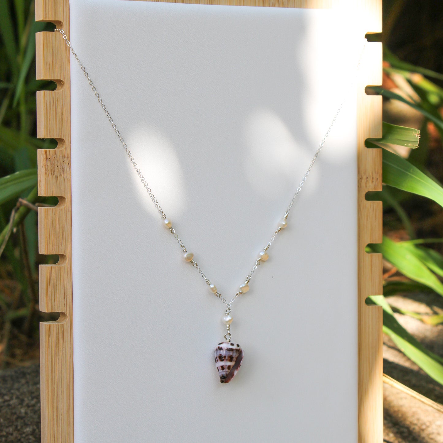 sunset beach necklace (sterling silver)