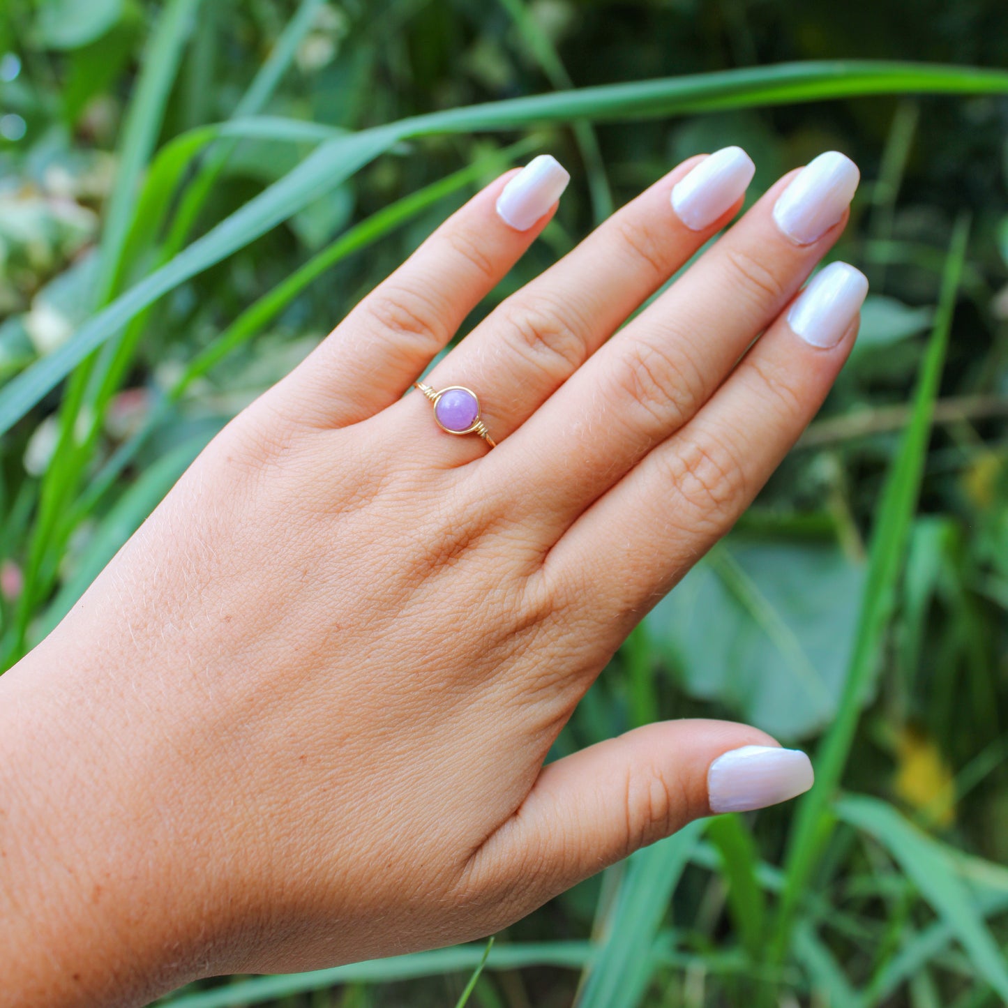 kunzite ring