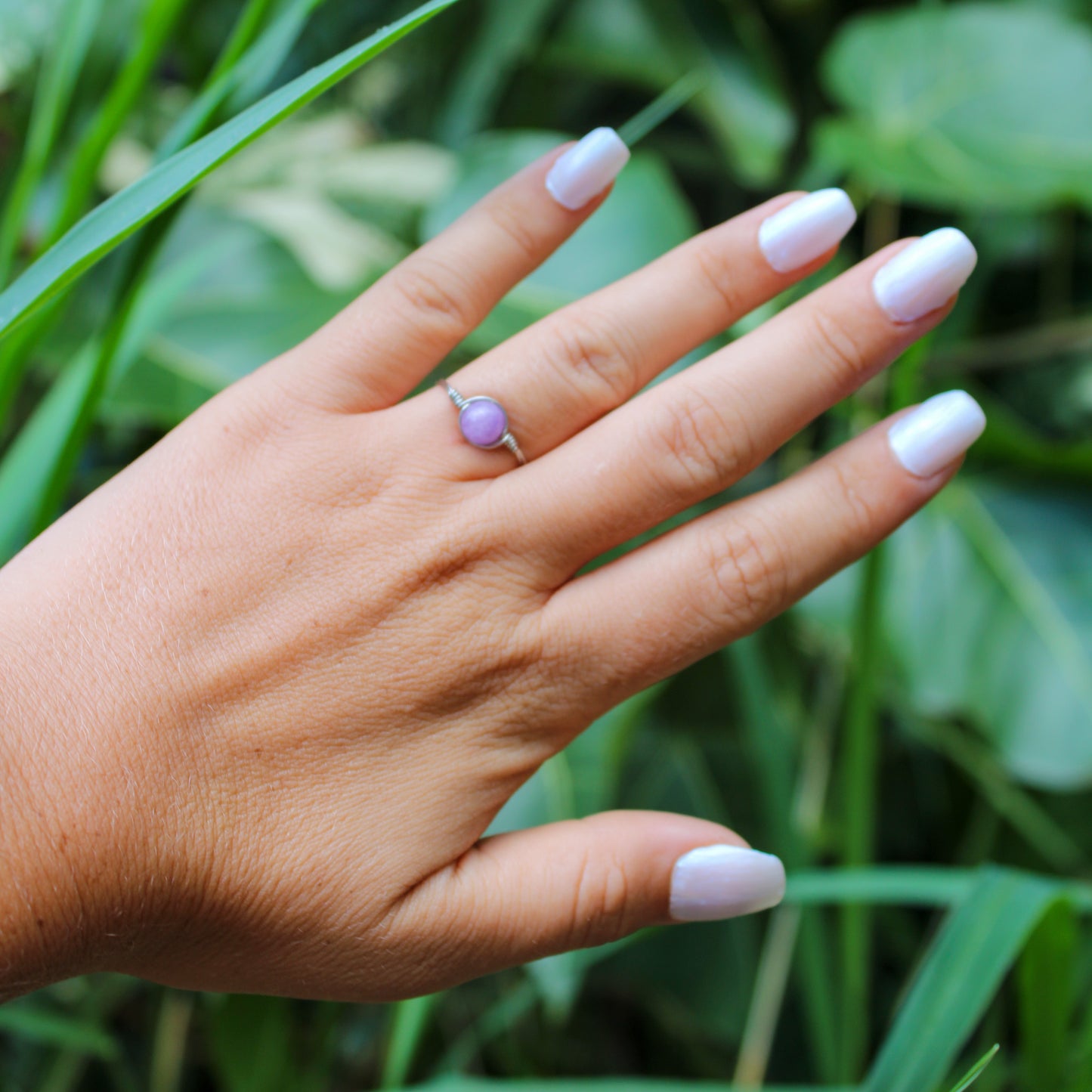 kunzite ring