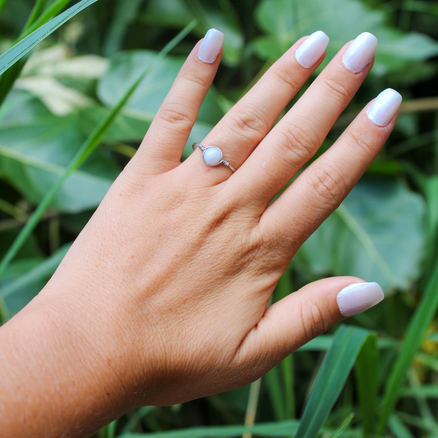 blue lace agate ring