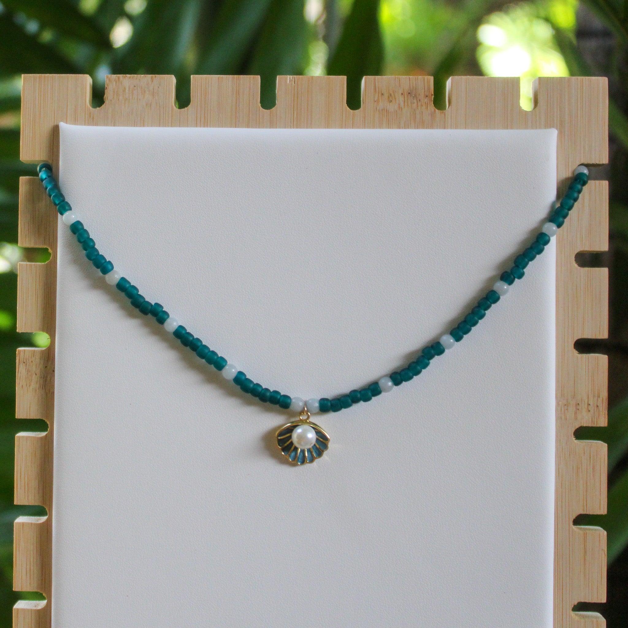 Buy Blue Moon Turquoise Beaded Necklace